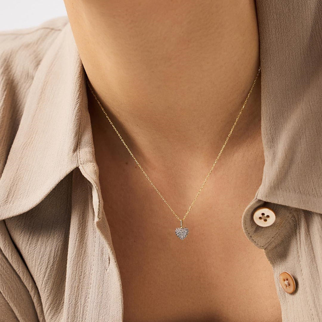 Veyra Halskette Herz – 18K Gold Edelstahl
