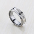 Veyra Wolfram Edelstahl Ring – Zweifarbig Modern