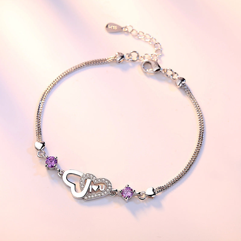 Veyra Herzarmband mit Zirkonia – 925 Sterling Silber
