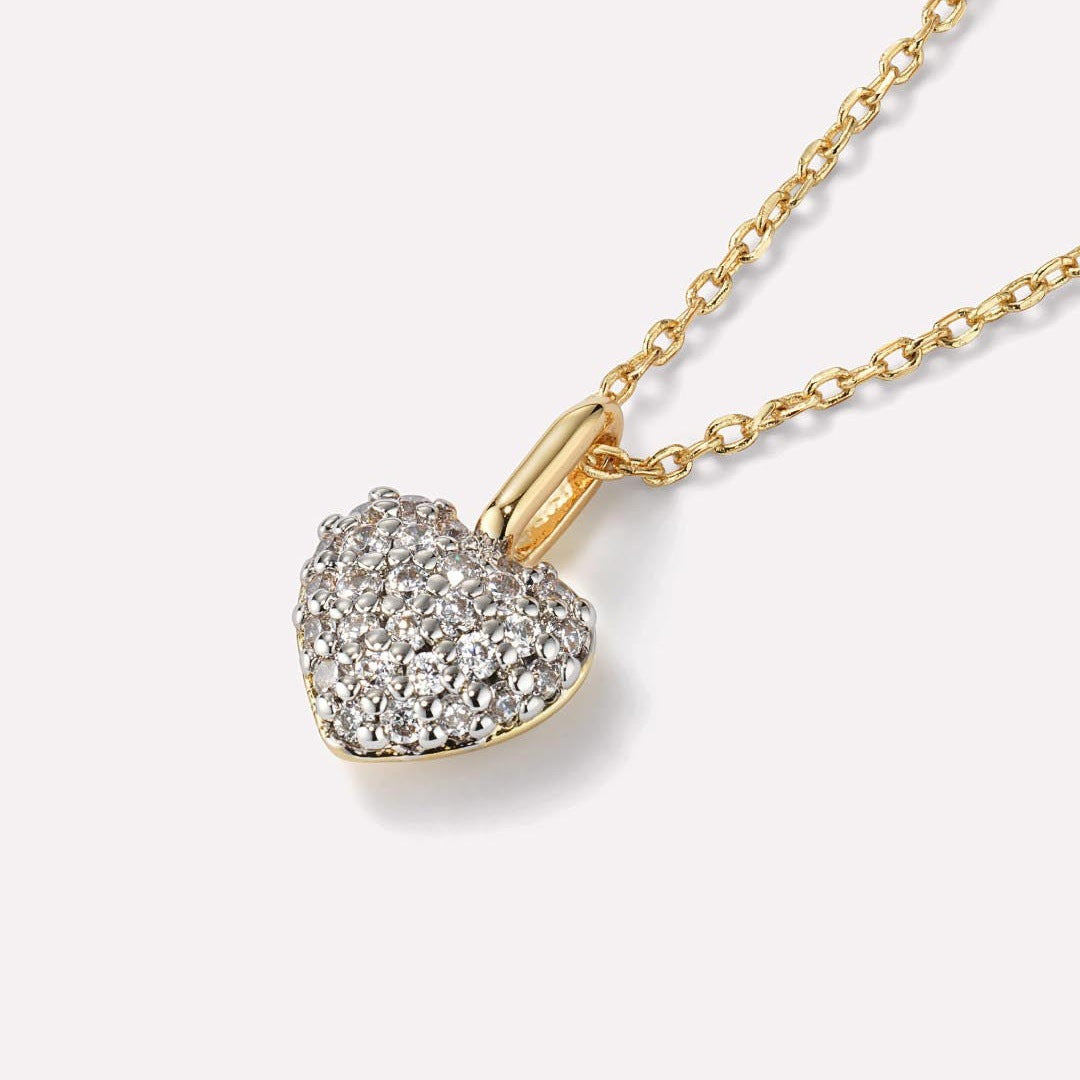 Veyra Halskette Herz – 18K Gold Edelstahl