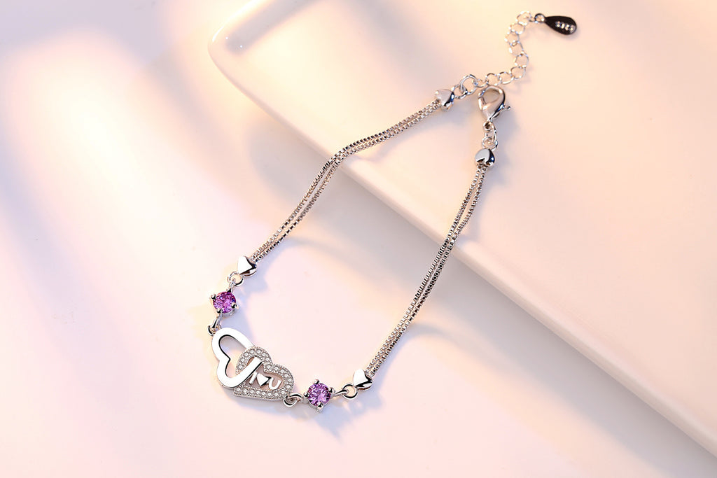 Veyra Herzarmband mit Zirkonia – 925 Sterling Silber