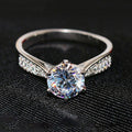 Veyra Luxus Moissanit Ring – Runder Wickelring mit Diamant-Optik