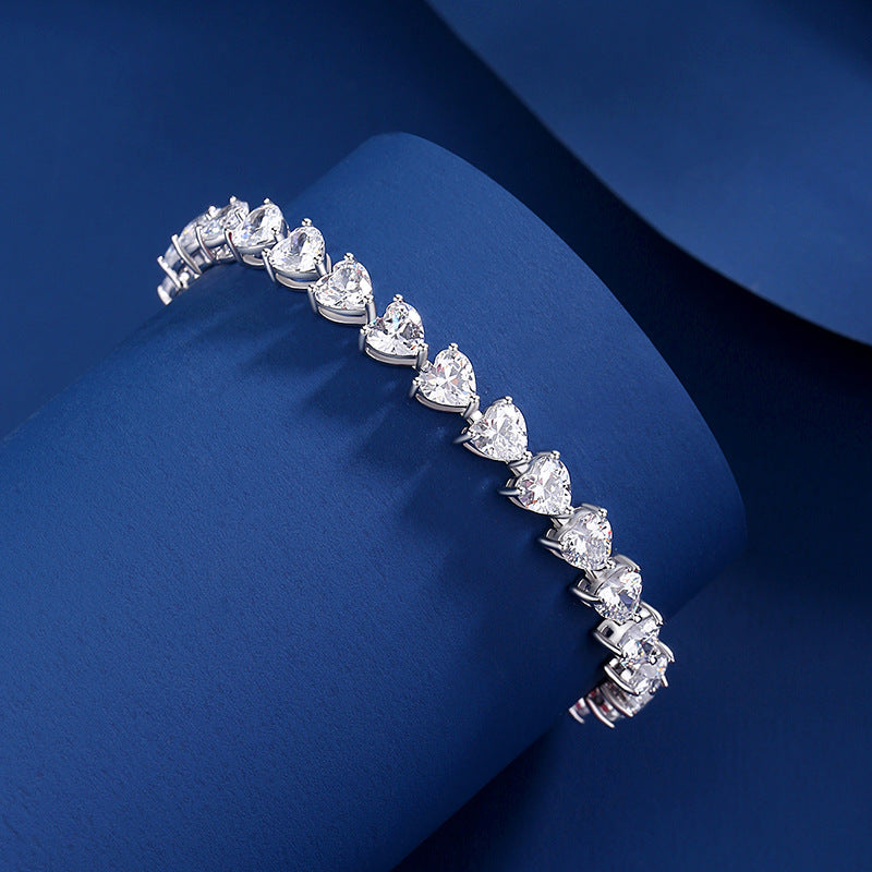Veyra Tennisarmband mit Moissanit – 925 Sterling Silber