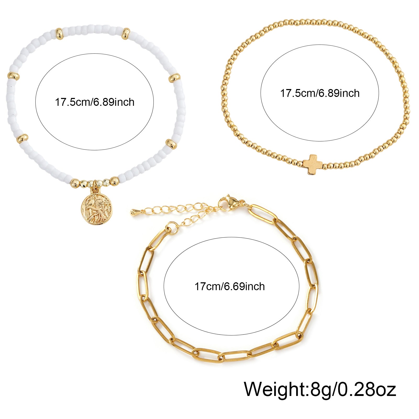 Veyra Armband Kollage Gold – Elegantes Damen-Armband