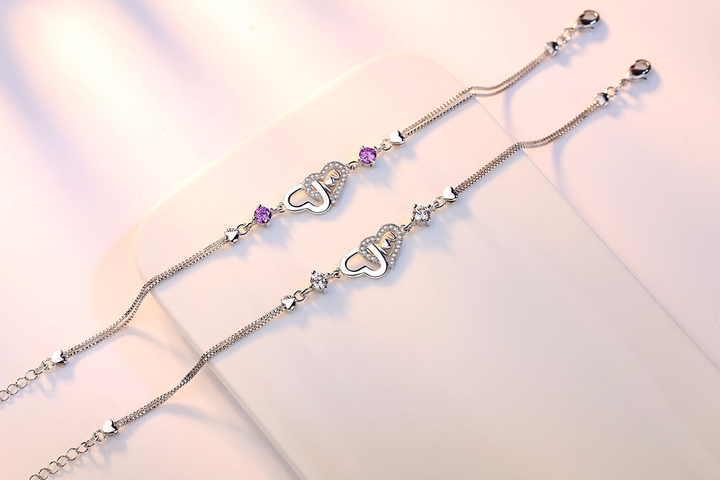 Veyra Herzarmband mit Zirkonia – 925 Sterling Silber
