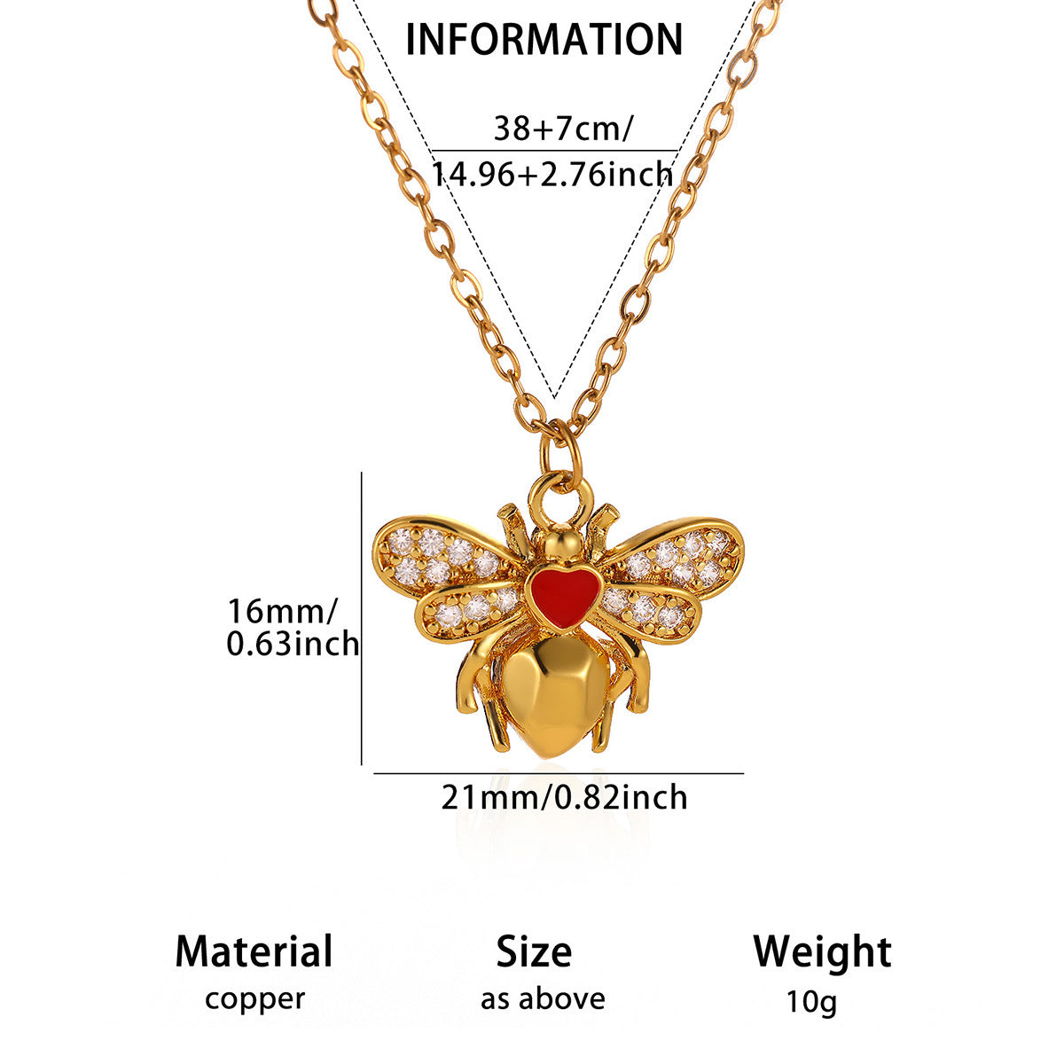 Veyra Halskette Herz – Eleganter Herzanhänger für Damen in Gold