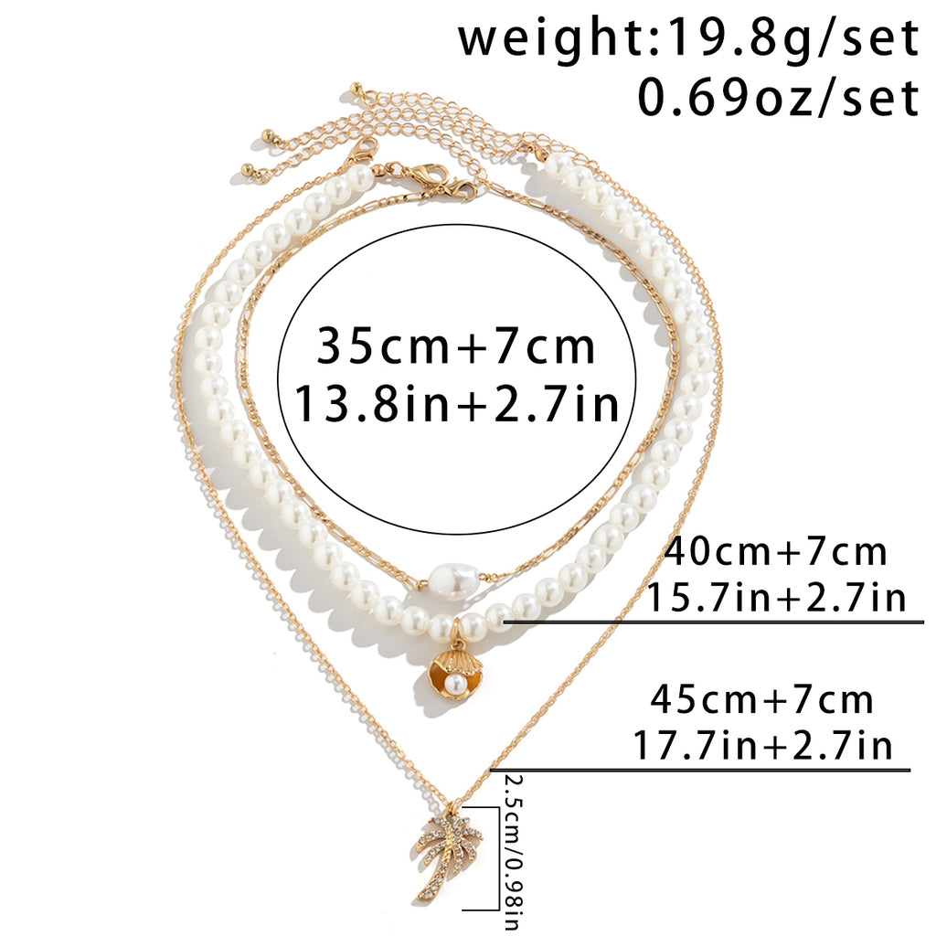 Veyra Halsketten-Set Seestern & Perle – 3-teilig