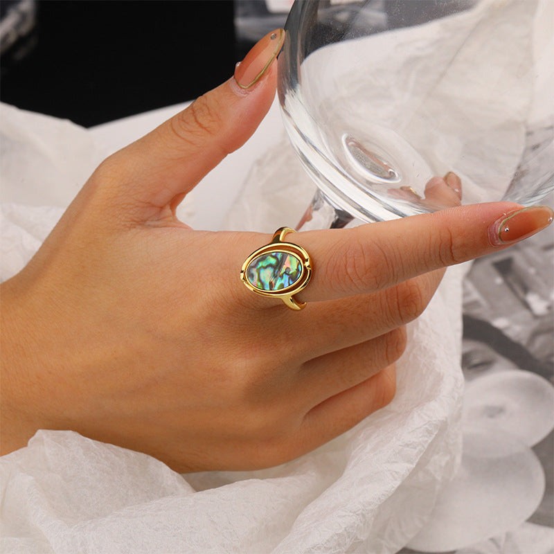 Veyra Retro Zeigefinger Ring – 925 Silber vergoldet