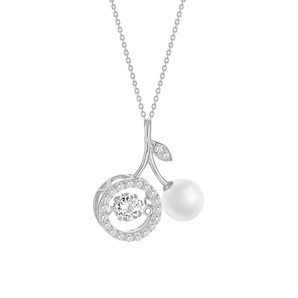 Veyra Cherry Necklace - 925 Silver Light Luxury Women's