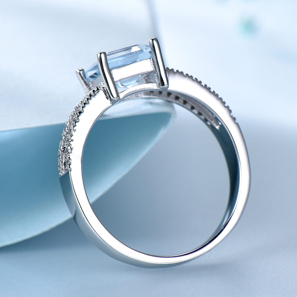 Veyra Sky Blue Topaz Ring – 925 Silber