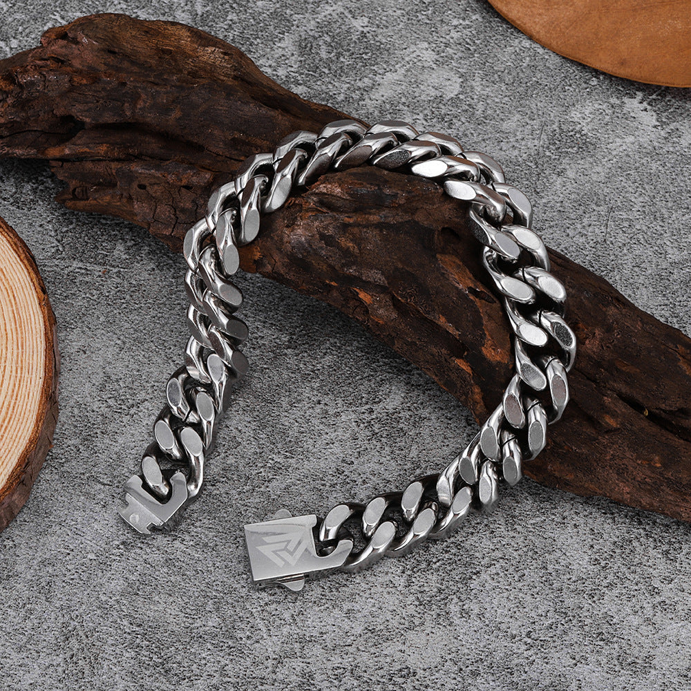 Veyra Herrenarmband Cuban Link – Edelstahl Vintage